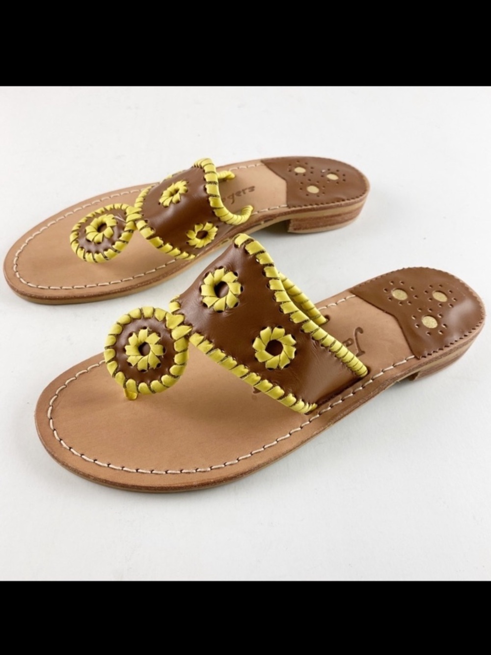 New Jack Rogers Hamptons Navajo Jack Flats Sandals